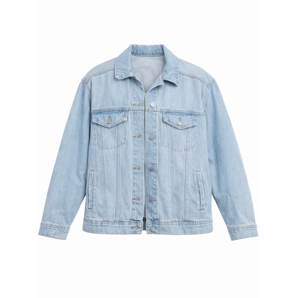 Universal Thread Jackets & Blazers - Universal Thread Light Blue Oversized Denim Jacket - Trucker Style - Women's Med